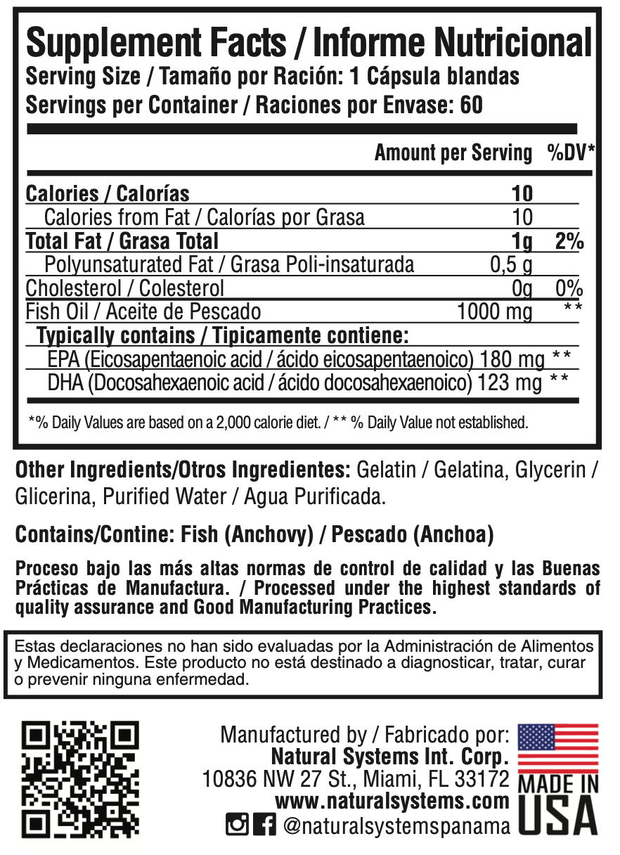Omega 3 - 60 Softgels